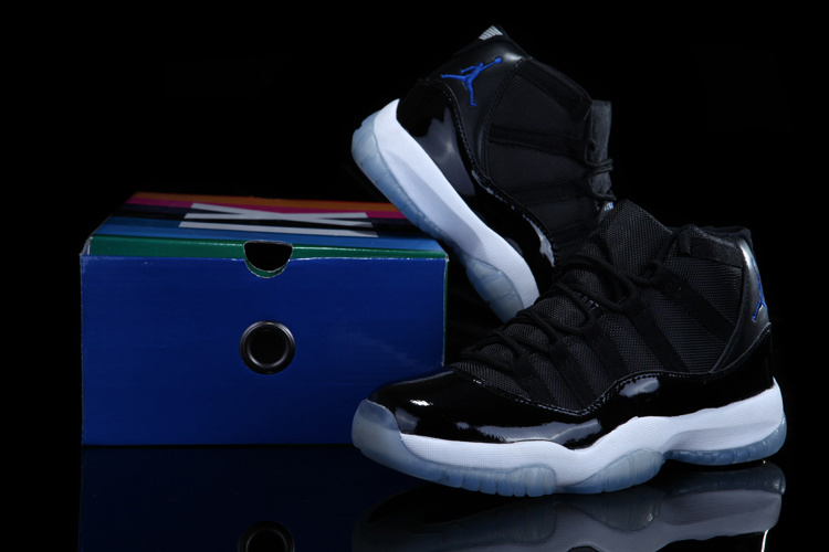 Air Jordan 11 Concord Black White Shoes with Rainbow Package