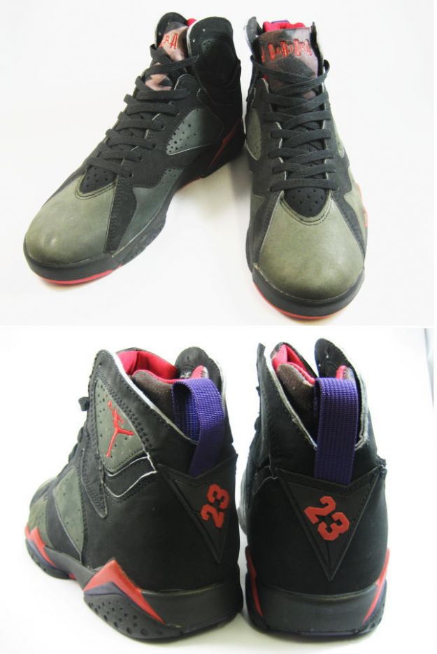 Cheap Original Jordan 7 Black Dark Charcoal True Red Shoes